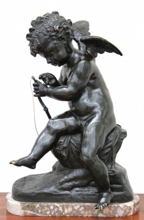 A Nineteenth Century French Bronze Statue of a Putti