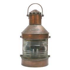 Antique A Copper Masthead Lamp