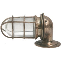 Antique A Brass Ships Lamp