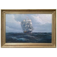 Clipper at Full Sail by Patrick von Kalckreuth