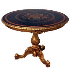 A Rosewood and Marquetry Centre Table