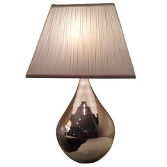 Mercury Glass Large Ovoid Table Lamp