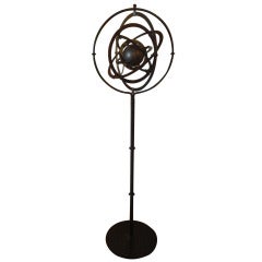 Patinated Metal Orrery , late 20th century.