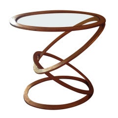 Continental Gilt Metal Oval Side Table, circa 1970.
