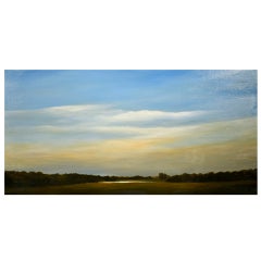 Ahzad Bogosian, oil painting, "Pond and Wood"