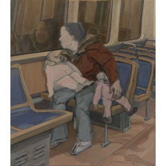 Robert Guinan oil on linen painting 21.5" x 19"