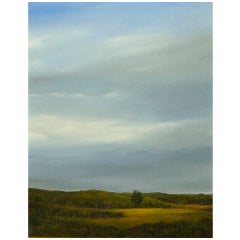 Ahzad Bogosian, oil painting, "Edge of Hills"