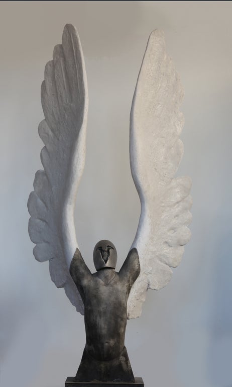 Jesus Curia Perez Bronze Sculpture, "Icarus"