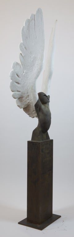 Contemporary Jesus Curia Perez Bronze Sculpture, 