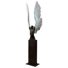Jesus Curia Perez Bronze Sculpture, "Icarus"