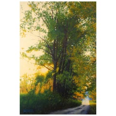Deborah Ebbers oil on canvas painting, "Little Path"