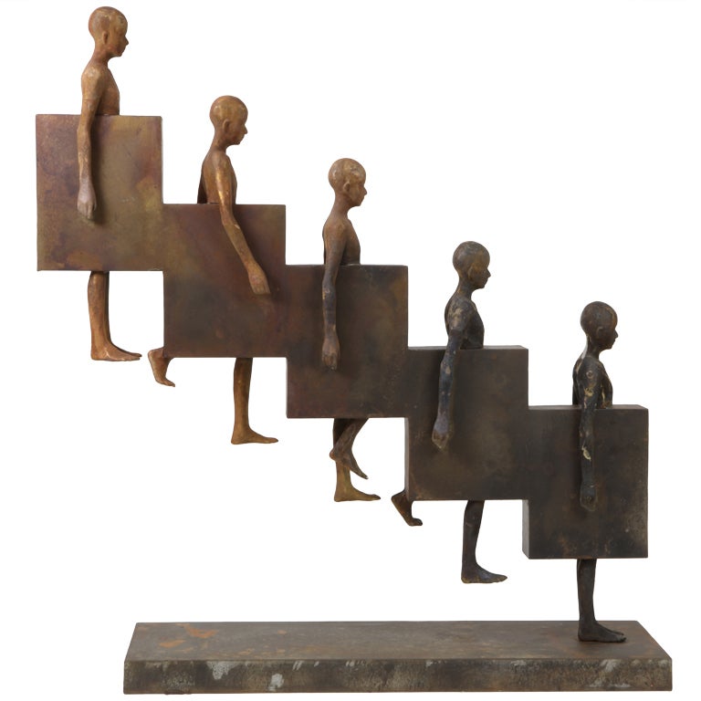 Jesus Curia Perez Sculpture: "Downstairs" For Sale