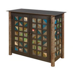 Jim Rose 2 Door Quilt Cupboard Inspired By "Gee's Bend" Quilts