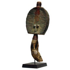 African Sculpture, Double Faced Reliquary Figure from Gabon