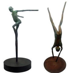 Pair of Bronze Sculptures by Jesus Curia Perez