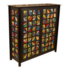 Used Jim Rose Steel 2 Door Starburst Quilt Cupboard