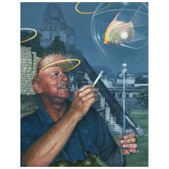 Oil painting by Christopher A. Klein "Angel Fallen Angel"