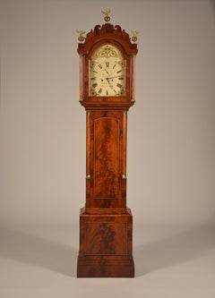 Antique English Mahogany Tall Clock