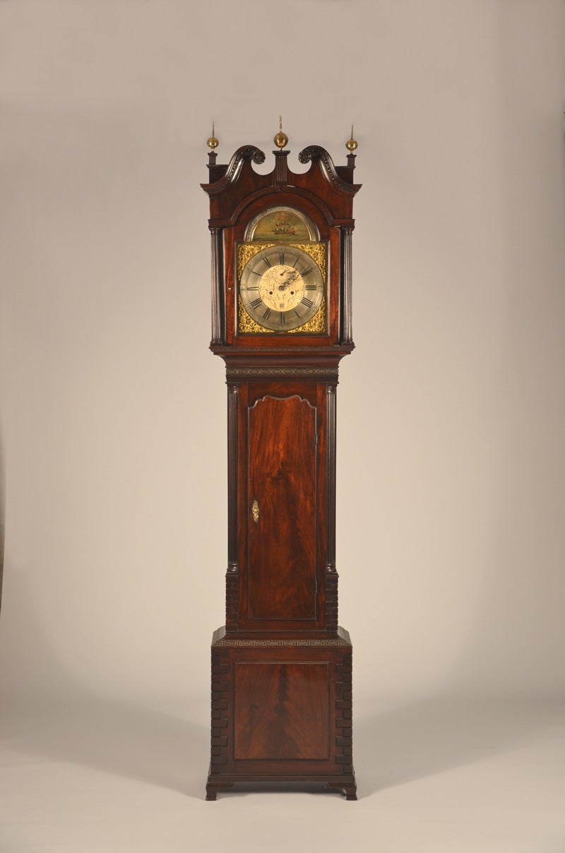 Chippendale Tall Clock For Sale