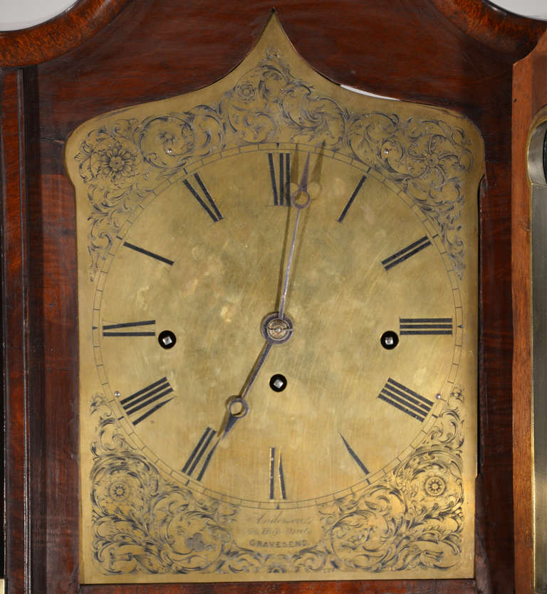 19th Century Absolutely Superb English Regency Mahogany Bracket Clock For Sale