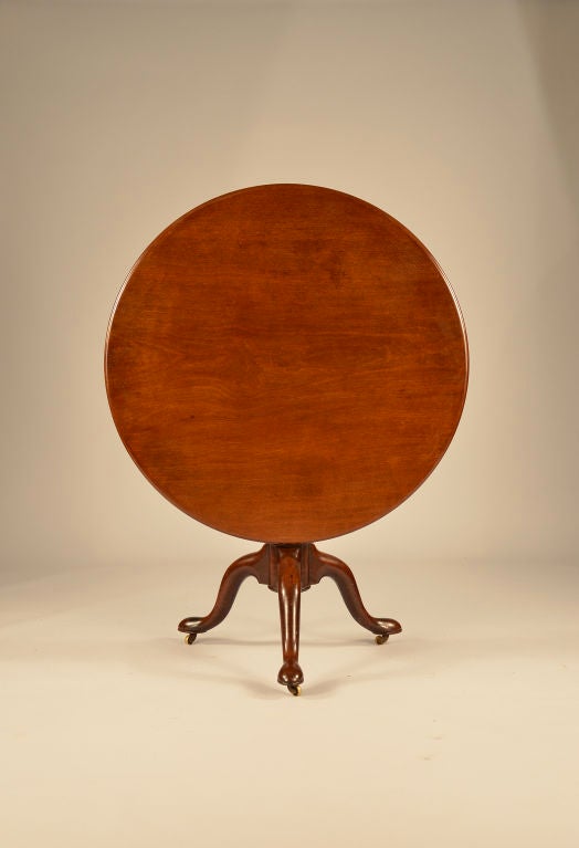 English Round Mahogany Tea Table