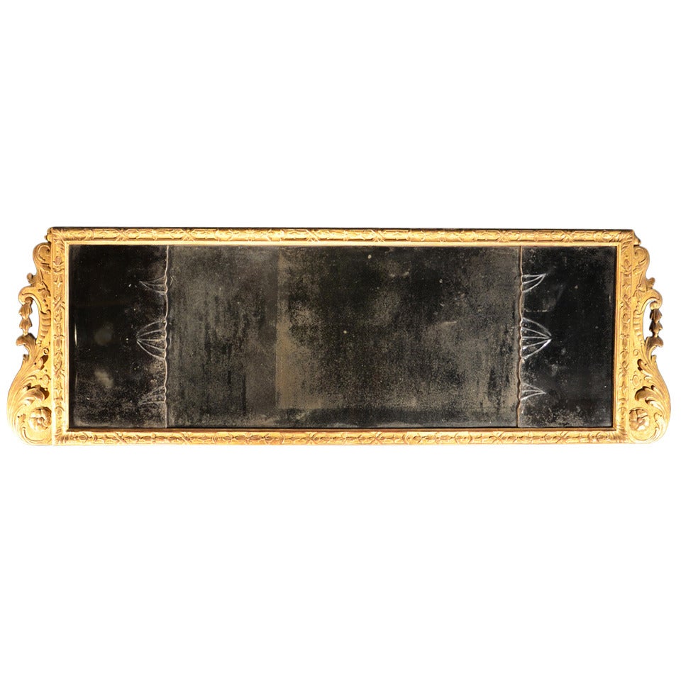 George II Gilded Overmantle Mirror