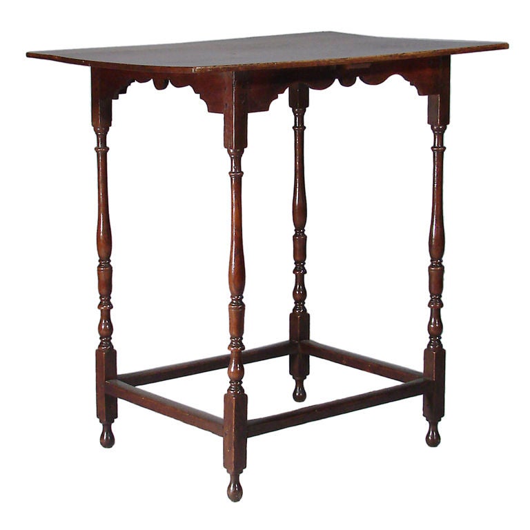 English Oak Tea Table For Sale