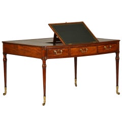 Superb Regency Six Drawer Library Table