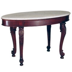 Anglo-Indian Oval Center Table