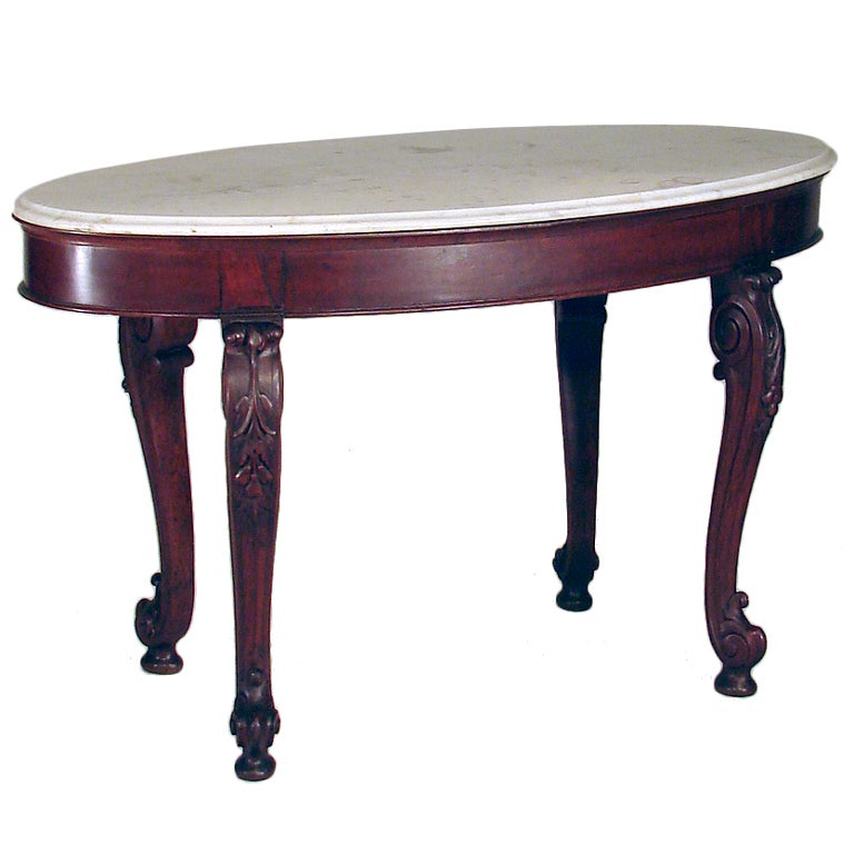 Anglo-Indian Oval Center Table For Sale