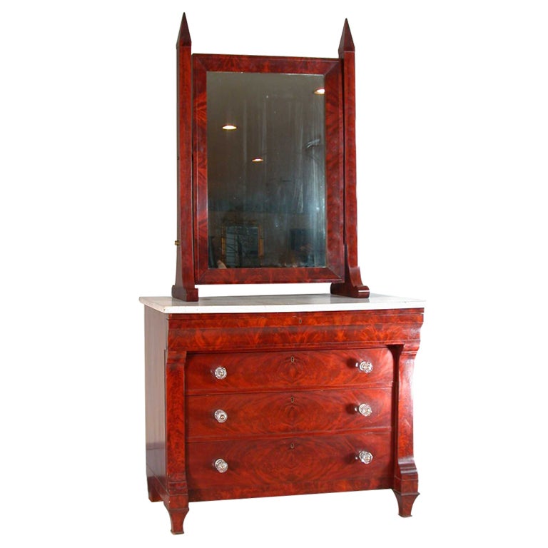Boston Mahogany Chest of Drawers For Sale
