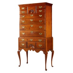 Antique Queen Anne Cherry Highboy