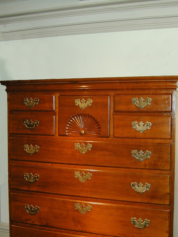 Queen Anne Cherry Highboy For Sale 1