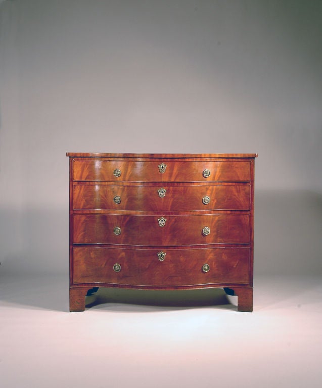 Serpentine Mahogany Chest of Drawers
