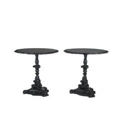 Antique Matched Pair of Cast Iron Tables