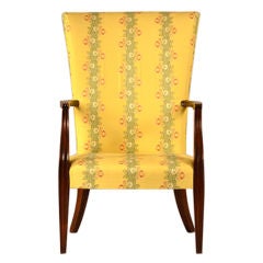 Mahogany Lolling Chair attributed to Lemuel Churchill