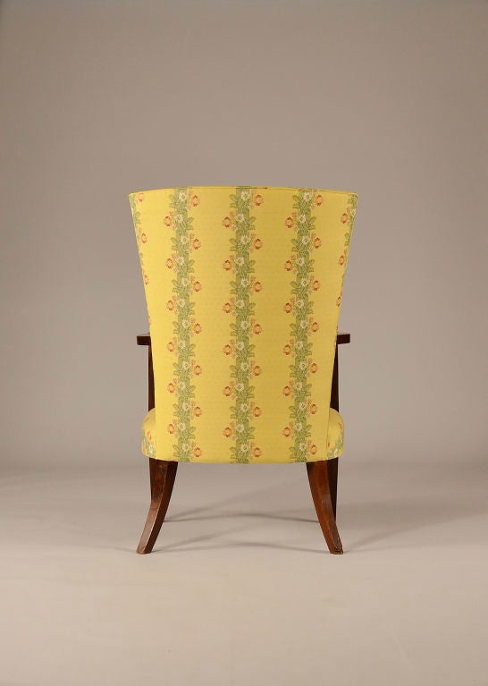 Mahogany Lolling Chair attributed to Lemuel Churchill 1