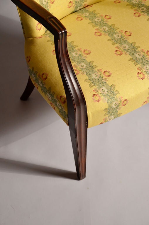 Mahogany Lolling Chair attributed to Lemuel Churchill 5