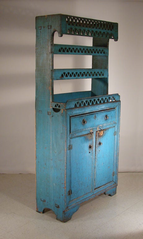 Step Back Cupboard in Blue Paint