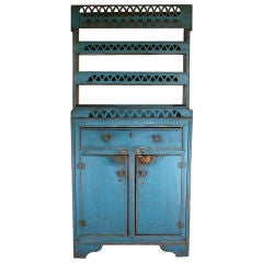 Step Back Cupboard in Blue Paint