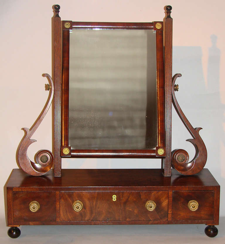 “Rufus Pierce" Boston Mahogany Dressing Mirror