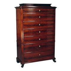 Chest on Chest of Seven Drawers