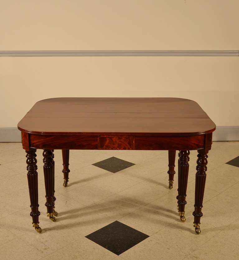 Regency Fold-Over Banquet Table In Excellent Condition For Sale In Wells, ME