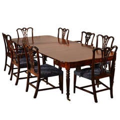 Antique Regency Fold-Over Banquet Table