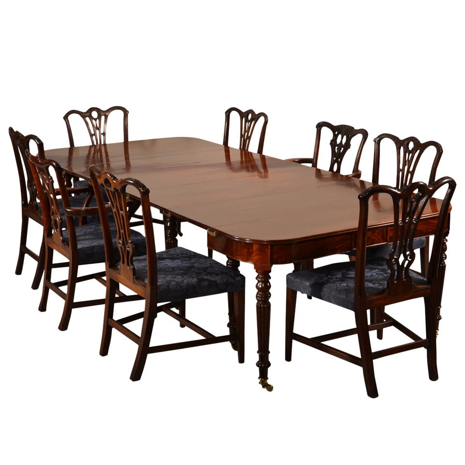 Regency Fold-Over Banquet Table For Sale