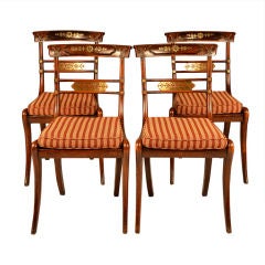 Set of Four Regency Side Chairs