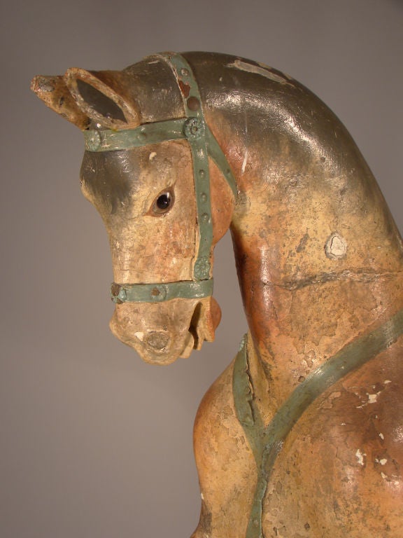 Folk Art Rocking Horse For Sale