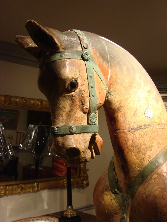Carved Rocking Horse For Sale