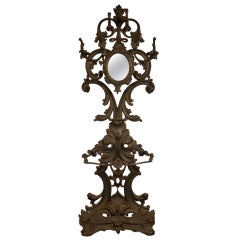 Antique New York Cast Iron Hall Tree