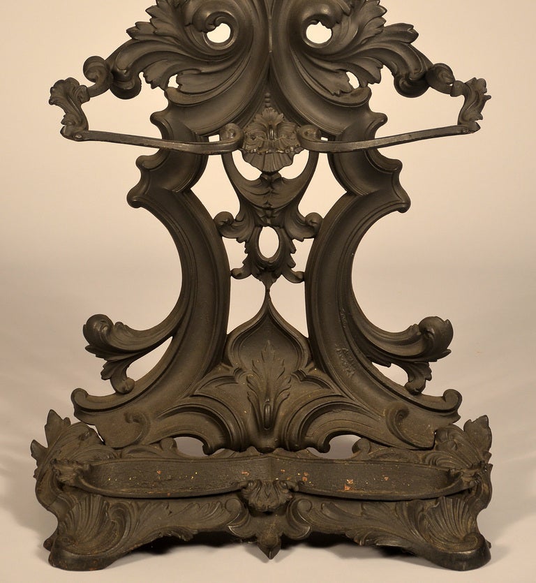 American New York Cast Iron Hall Tree For Sale